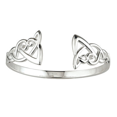 Eternity Knot Sterling Silver Celtic Bracelet  Peat Fire Jewelry