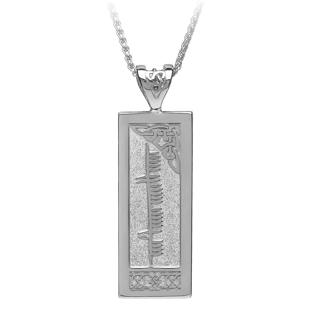 Ogham hot sale necklace silver