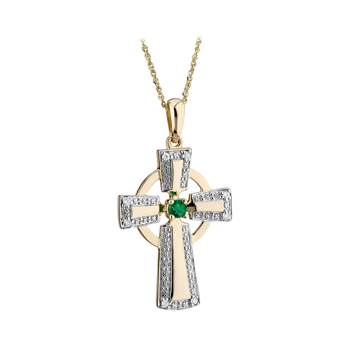 White gold celtic on sale cross